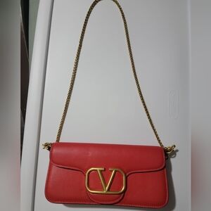 ❤️‍🔥 Valentino Elegant Red Designer Shoulder Bag